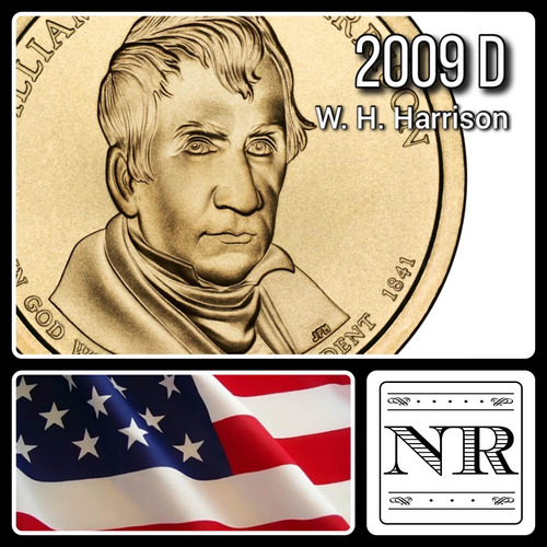 Estados Unidos - 1 Dólar - Año 2009 D - Km #450 - Harrison