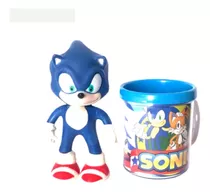 Boneco Do Personagem Sonic O Filme Articulado + Caneca 350ml