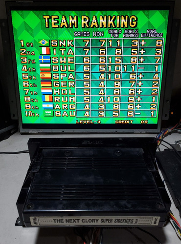 Super Sidekicks 3 Mvs Original Neogeo Jamma Arcade Capcom (Usado)