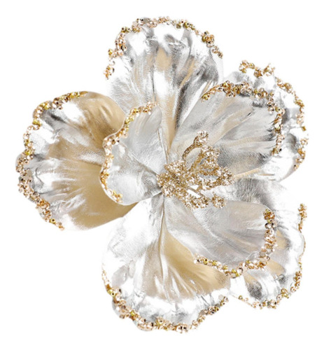 2 Adornos Navideños Artificiales Con Flores Para , Flores