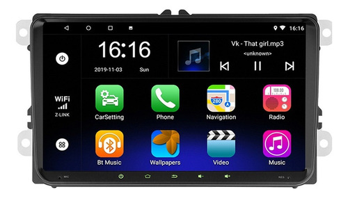 Estéreo Android Vw Jetta Mk6 Passat Bora + Cámara Carplay