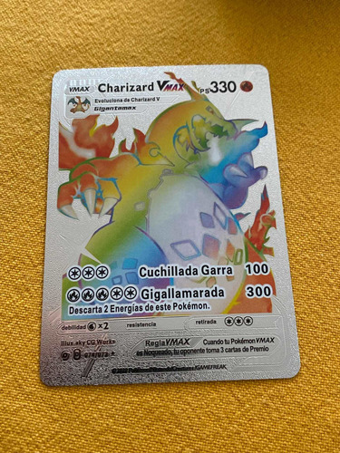 Juego De Carta Pokemon Plateada Colección Charizard Vmax 330