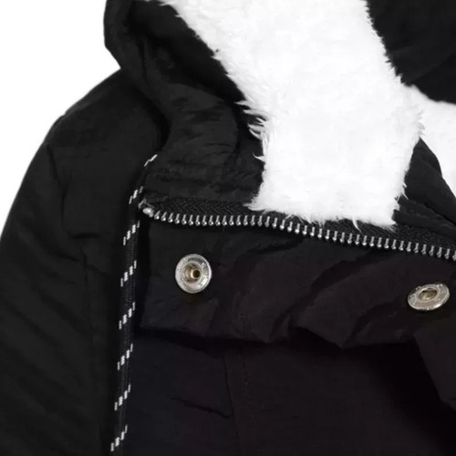 Abrigo De Invierno Impermeable Con Forro Polar Y Capucha Cál