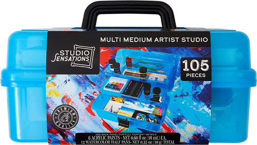 Kit Arte Estudio Artista Multi-medio 105pz Studio Sensations