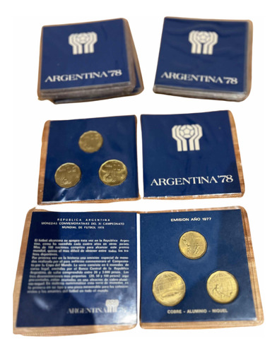 Monedas De Colección Mundial Argentina 78. Originales,