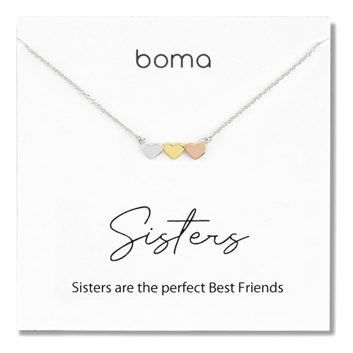 Boma Jewelry Sentiments Collection Sisters Collar De Plata Y