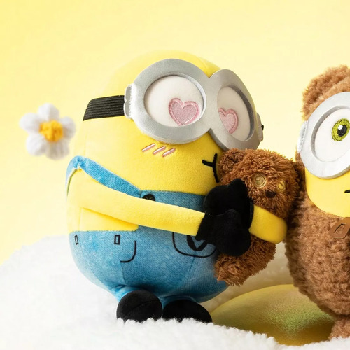 Peluche Miniso Minions Bob Con Tim Bear, Regalo Perfecto
