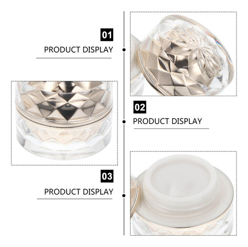 Recipientes De Maquillaje Pequeños, Caja De Crema Acrílica,