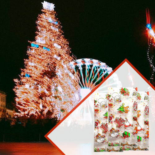 Bolsas Para Dulces Navidad Aguinaldos 100 Piezas