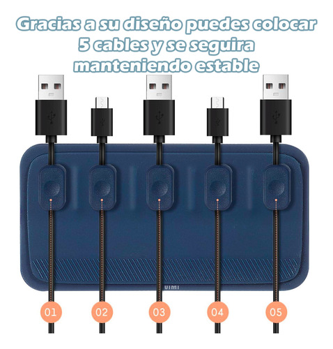 Soporte Con Clips Magnético Para Organizar Cables Escritorio