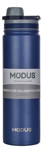 MODUS Garrafa térmica inox c tampa 750ml azul