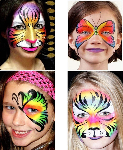 Maquillaje Artistico Pintura Paleta X 8 Halloween Semi 32grs