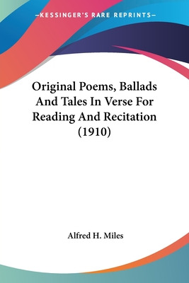 Libro Original Poems, Ballads And Tales In Verse For Read...