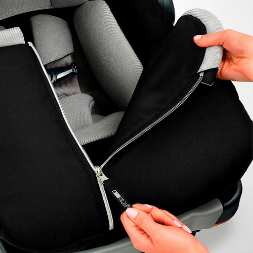 Autoasiento Infantil Portabebé Chicco Keyfit® 30 Zip Black Color Negro Nextfit