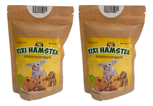 Kit 2 Eliminador De Odores Xixi Hamster 200 Gr Premium