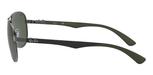 Lentes De Sol Carbon Fibre Verde Polarizados Ray-ban