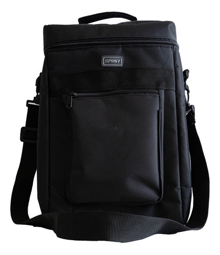 Mochila Spinit Matera Bolso Morral Porta Termo Mate Color Negro