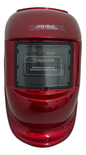 Careta Electrónica Soldar Automática Adir 11704 Color Rojo