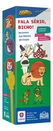 Fala Serio, Bicho !: Fala Serio, Bicho !, De Sanches, Carolina. Editora Estrela Cultural, Capa Mole, Edição 1 Em Português, 2023