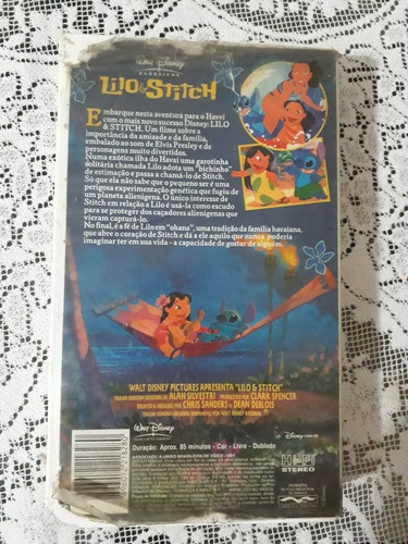Vhs Lilo E Stitch Dublado (Usado)