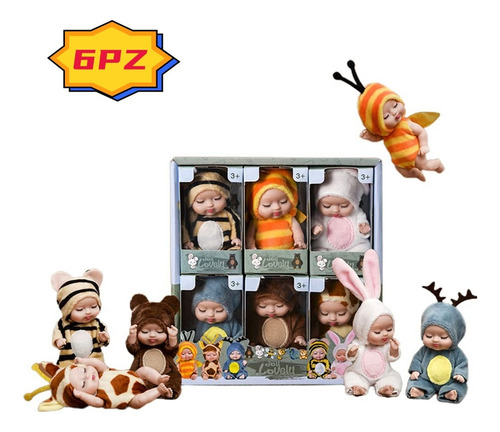 Yo 6 Pz Muñecas For Dormir Reborn Vístete Niños Muñecas
