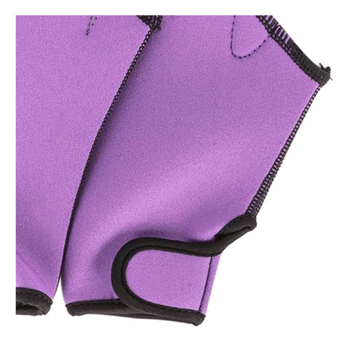 Guantes De Natación De Entrenamiento De Ajuste Morado L