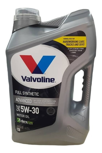 Aceite Full Sintetico 5w30 Valvoline 4,73 L