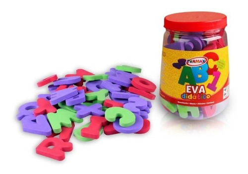 Pote Didático Grande Abc 5mm 103 Peças - Evamax (5255)