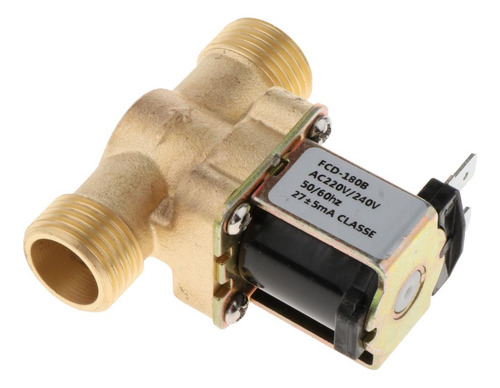 2 Válvula Solenoide De 1/2 Pulgada, Latón Entrada Dc220v