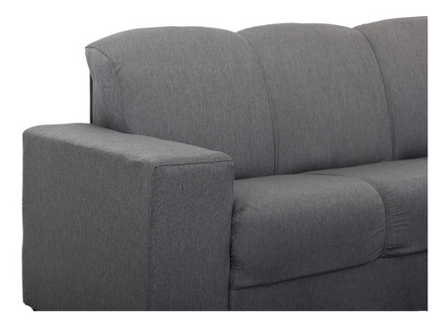 Sofa Esquinero Sillon Juego De Living Leblon Marron Color Gris