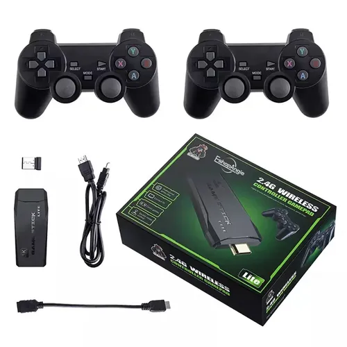 Gamer Stick 4k M8 Lite Para Tv Con Mas De 20000 Juegos Negro
