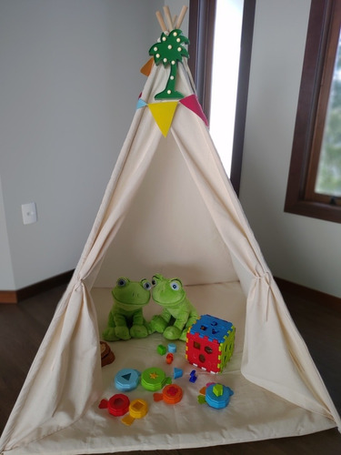 Cabana Barraca Tenda Festa Pijama + Colchonete Criança