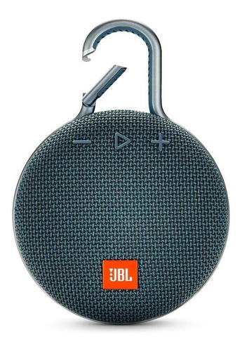 Caixa De Som Bluetooth Jbl Clip3 3.3w À Prova D'água - Azul Bivolt