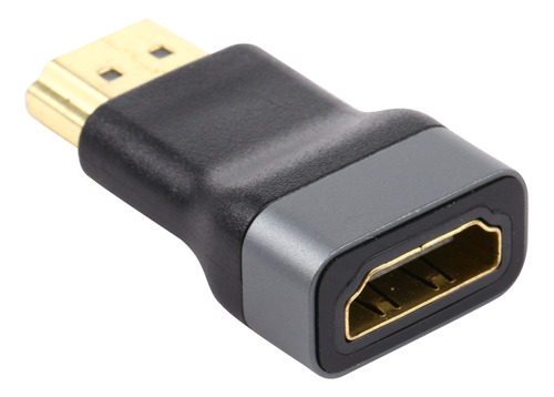 Adaptador Hdmi Hembra A Hdmi Macho Con Cabeza Chapada En Oro