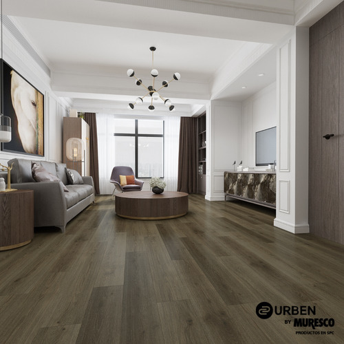 Piso Vinilico Spc Alto Transito 4 Mm Click Wengue