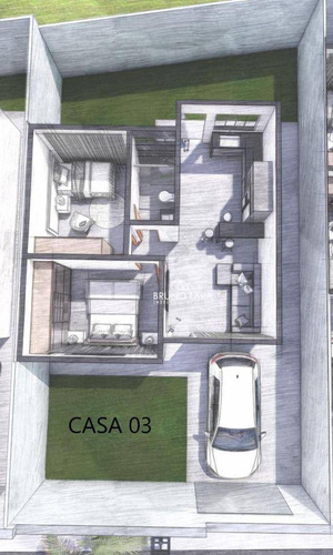 Imagem 15 de 24 de Casa Com 2 Dormitórios À Venda, 55 M² Por R$ 180.000 - Jardim Vila Rica - Igarapé/mg - Ca1087