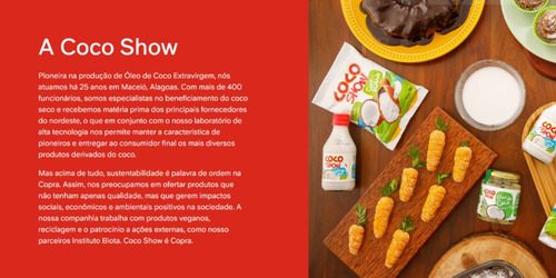 Óleo De Coco Sem Sabor 200ml - Coco Show - Copra