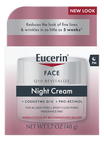 Crema Eucerin De Noche Q10 Anti Arrugas + Pro Retinol 48 Gr