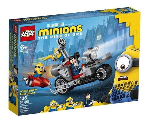 Lego Minions 75549 Bob - Stuart - Gru 136 Pzs Moto De Gru