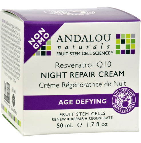 Andalou Naturals Desafío De La Edad Night Repair Crema Con