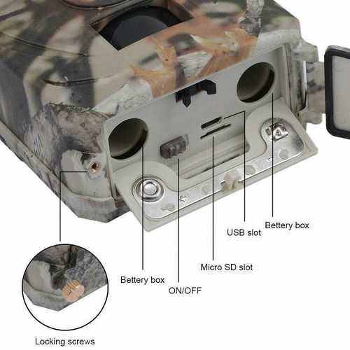 Camera Trilha Caça 1080p 12mpix Visão Noturna Caça Camping