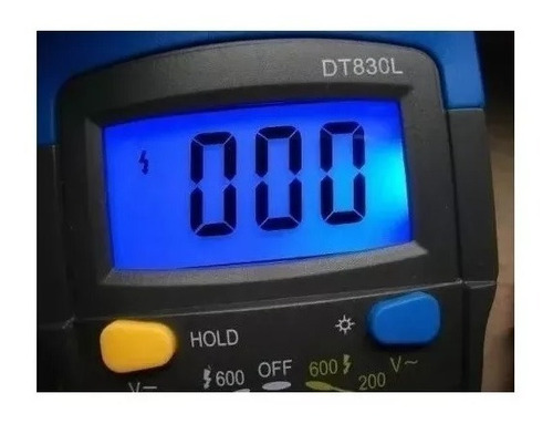 Imagem 5 de 5 de Multímetro Digital Portátil Com Lcd Profissional C/ Bateria