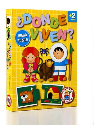 Juego Puzzle ¿dónde Viven? Don Rastrillo Original Ruibal Dis