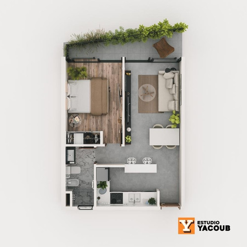 Imagen 25 de 30 de Departamento Venta -1 Dormitorios- 45mts 2 Totales - La Plata-pozo-emprendimiento.