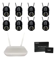 Comprar Kit 8 Câmeras Ips Dome Fullhd + Nvr 8ch Onvif +  Ssd 1tb Pr