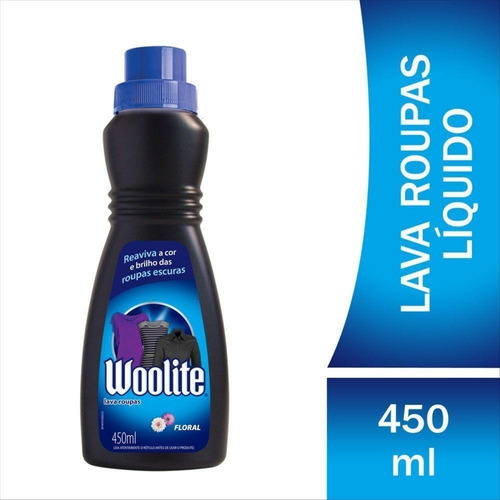 Lava Roupas Líquido Para Roupas Escuras Floral 450ml Woolite