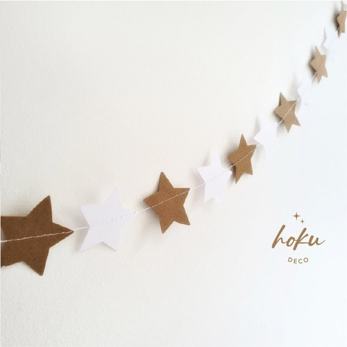 Imagen 1 de 2 de Set De 2 Guirnaldas Estrellas - Cumpleaños