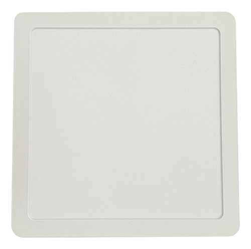 Plafón Led Etheos 18w Plástico Blanco 210x210x27 Mm Estructura Amarillo
