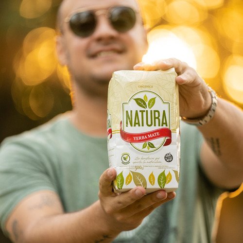 Yerba Mate Natura Orgánica 500g X3 Unidades
