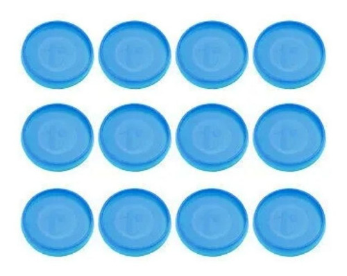 Disco Argolas Espiral Plástico 25mm Anéis Cor Azul